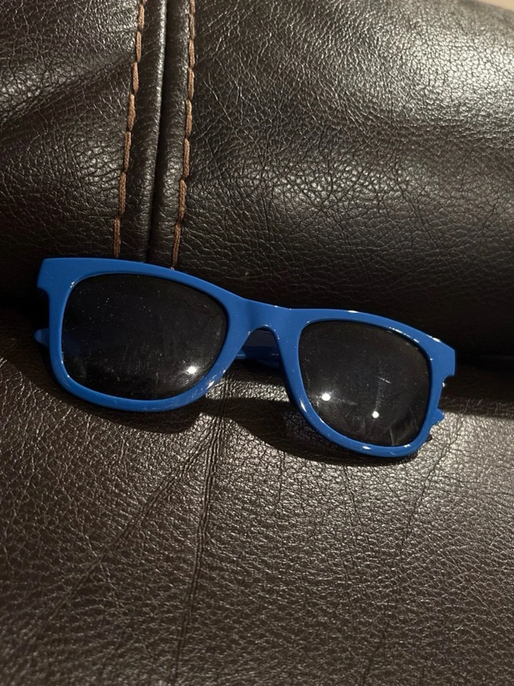 Blue Men's Wayfarer Sunglasses - Unbranded